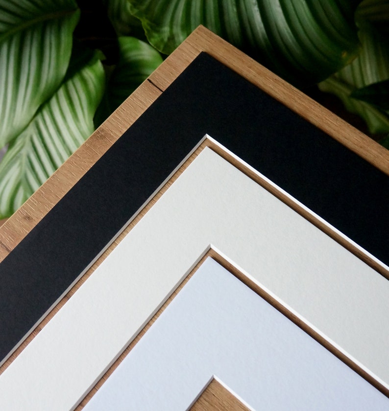 Custom Size Mat Board for Frame / Picture Mount Black Matte Etsy
