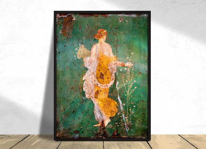 Ancient Roman Goddess - Flora I Vintage Poster, Woman Print, Gift Ide ...
