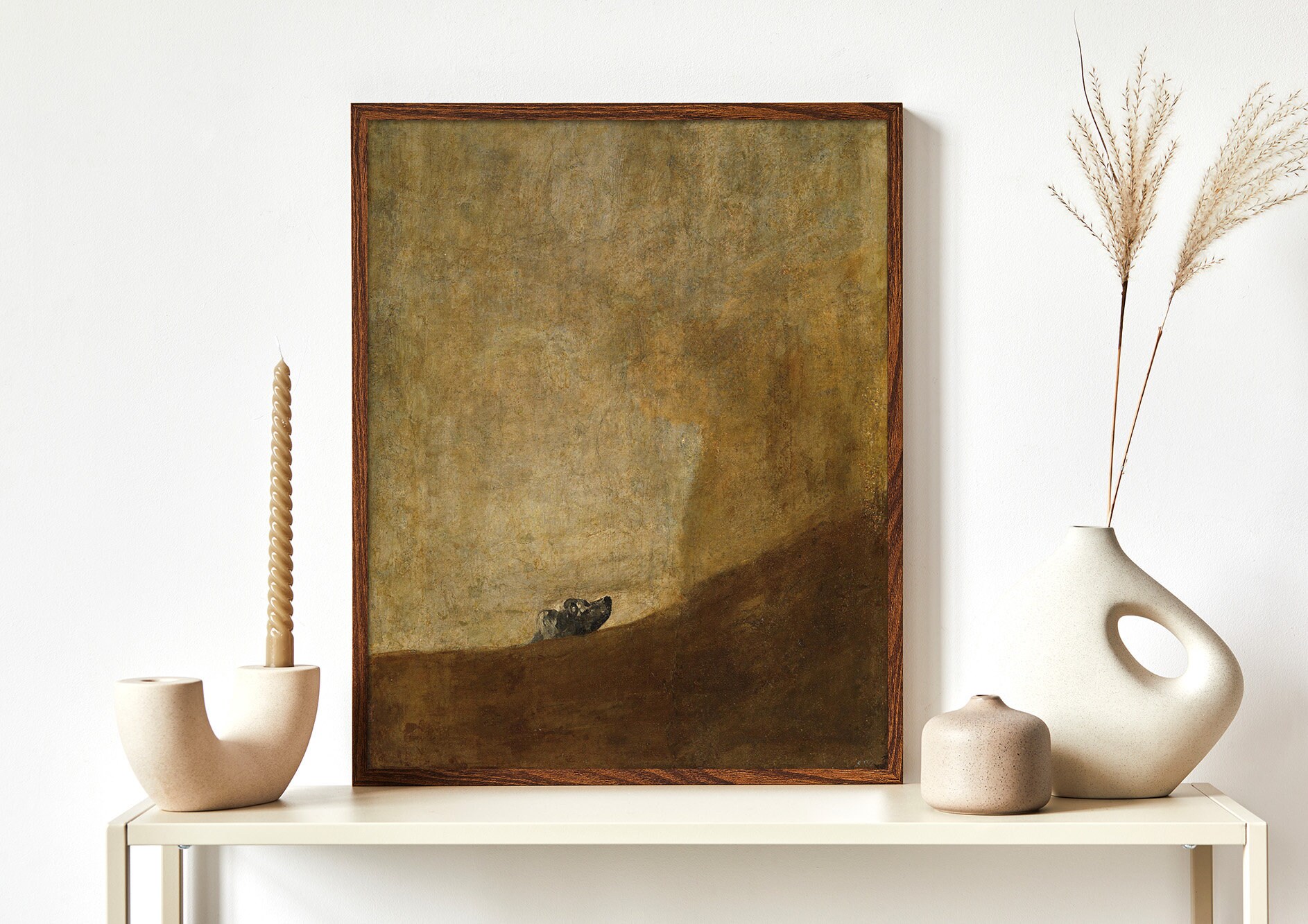 The Dog - Francisco Goya | Classic Art, Reproduction Print, Retro ...