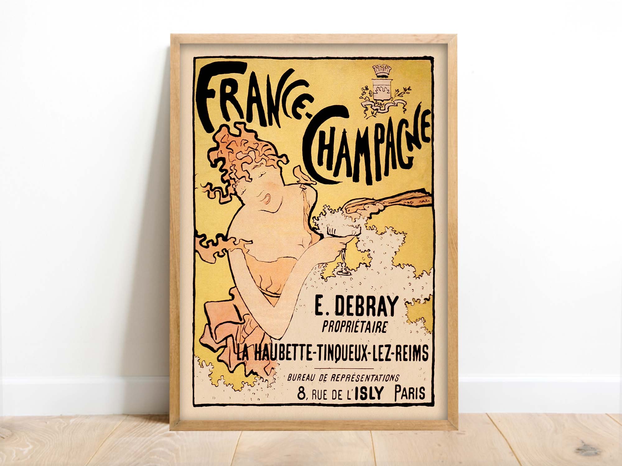 France Champagne (Vintage Alcohol Ad Poster) - Pierre Bonnard