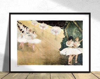 Ballet Dancers - Alexandre Lunois | Retro Poster, Print Reproduction, Ballerina print