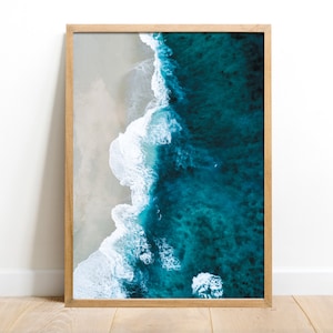 Ocean Waves Beach - Printed Poster Wallposter Posters Wallgallery Art Print  Photography Photo Summer Sunny Vibes 50x70 70x100 30x40