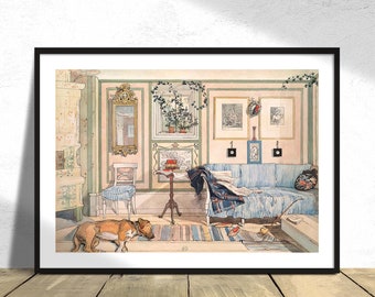From A Home (26 watercolours) - Carl Larsson | Wall Decor Art Poster, Vintage Print, Poster Reproduction, Wall Decor Print, Home Decor