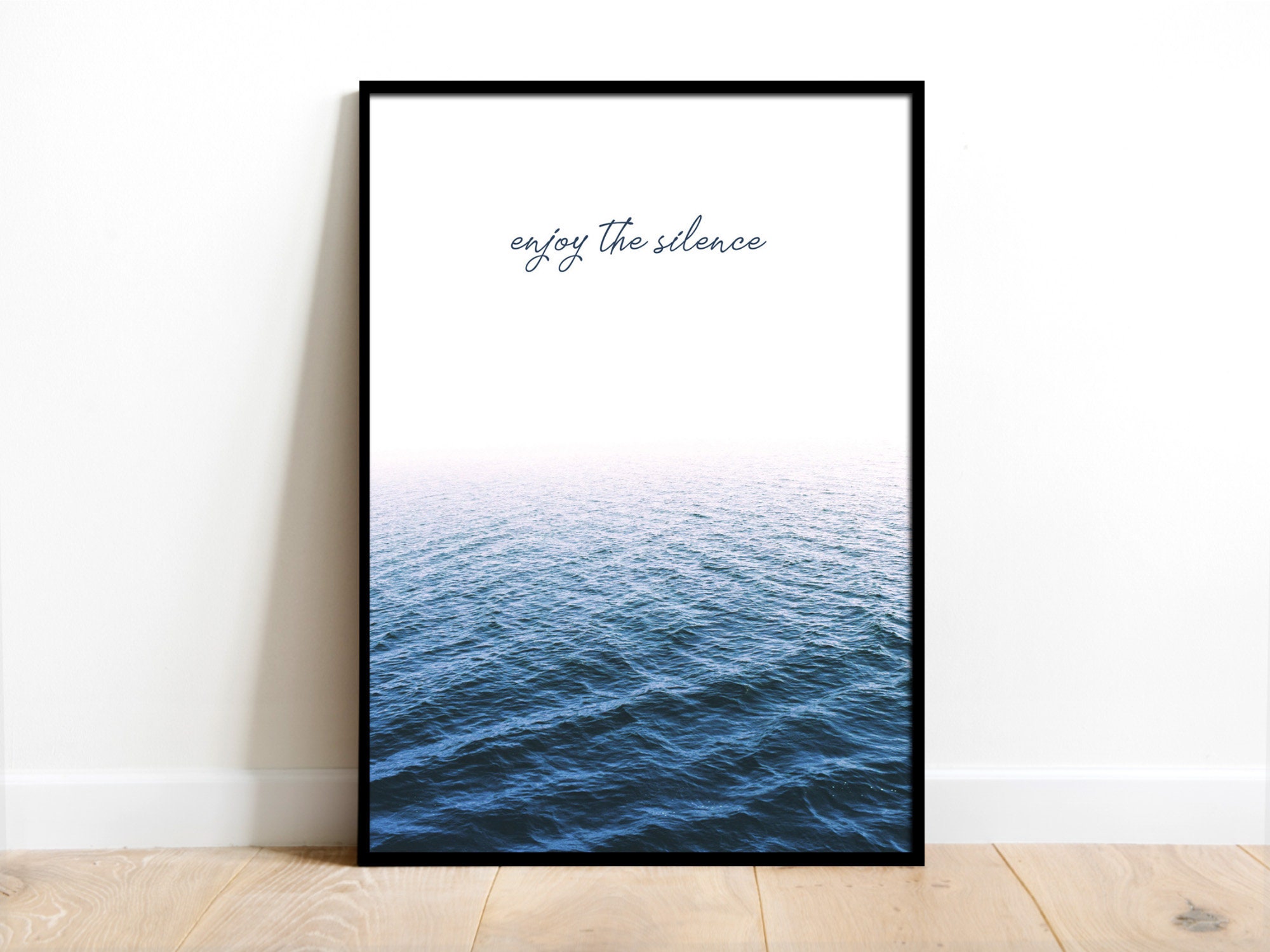 Maak het zwaar vragen klink Enjoy the Silence Printed Poster Sea Water Sky Ocean - Etsy