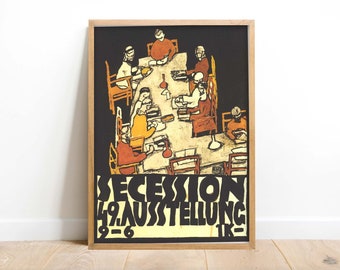 Egon Schiele、Secession 49. Austellung Egon Schiele. Poster for the 49th Exhibition of the Vienna