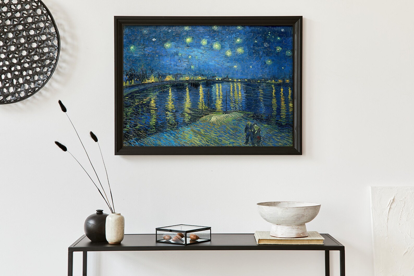 Starry Night Over the Rhone - Vincent Van Gogh | Vintage Print, Poster ...