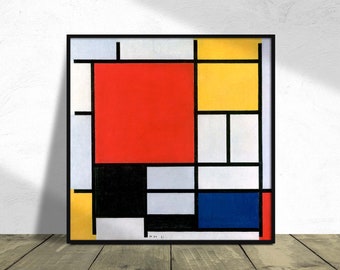 Composition With Red, Yellow, Blue and Black - Piet Mondrian