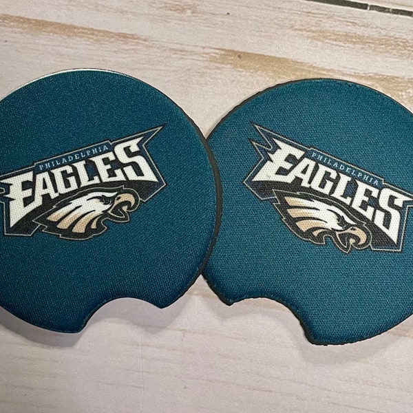 Philadelphia Eagles inspired Car Coasters - Super Bowl! Ready to ship!!!