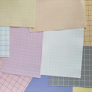 Graph Paper Scrapbook Pack Vol 2 | 10 Sheets of A5 paper | Neutral journal backgrounds