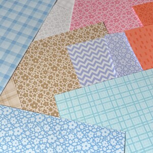 Tiny Flowers Journal Paper Pack | 24 unique sheets of 120gsm A5 paper | Cute Scrapbook Paper image 3