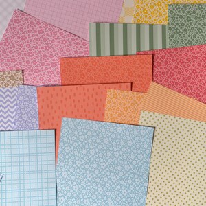 Tiny Flowers Journal Paper Pack | 24 unique sheets of 120gsm A5 paper | Cute Scrapbook Paper image 5