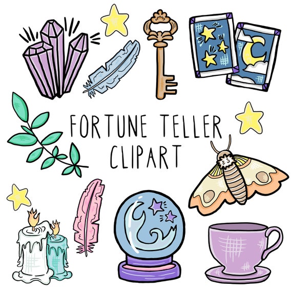 Fortune Teller Clipart 11 X Png Bilder Mystische Etsy