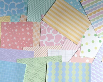 Crafty Girl Basics Journal Paper Pack | Spring Version| 30 unique sheets of 100gsm A5 paper | Scrapbook Paper