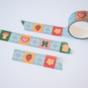 Nastro decorativo per trapunta Washi Tape rana fungo fragola carino