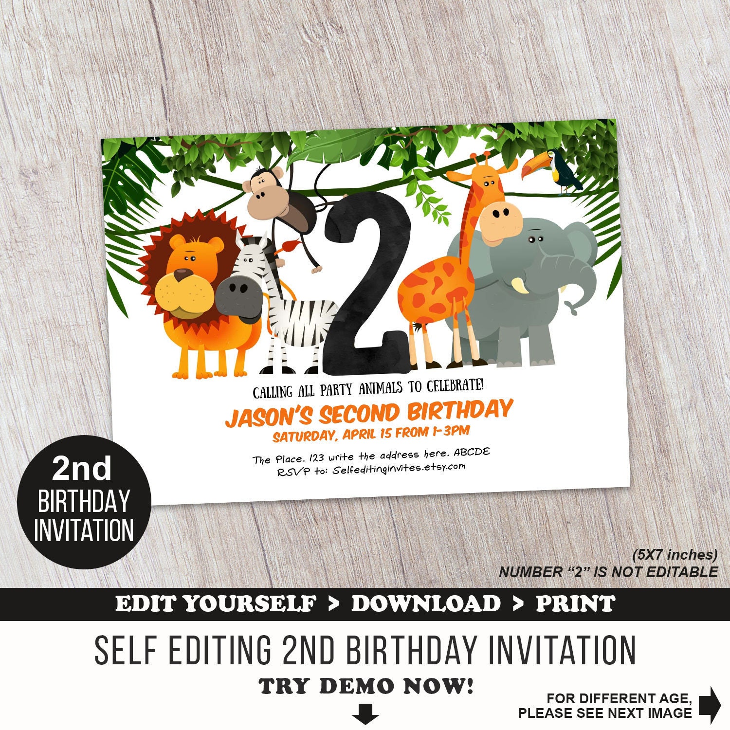 safari 2nd birthday