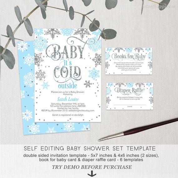 baby it's cold outside invitations