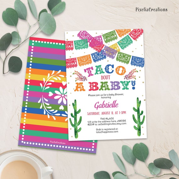 etsy taco bout a baby