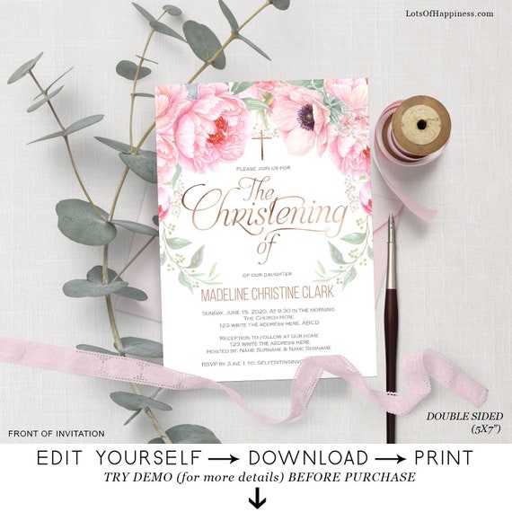 Boy Baptism Invitation First Communion Christening Invitation Boy Invitation Confirmation Invitation Printable Baptism Invitation 106