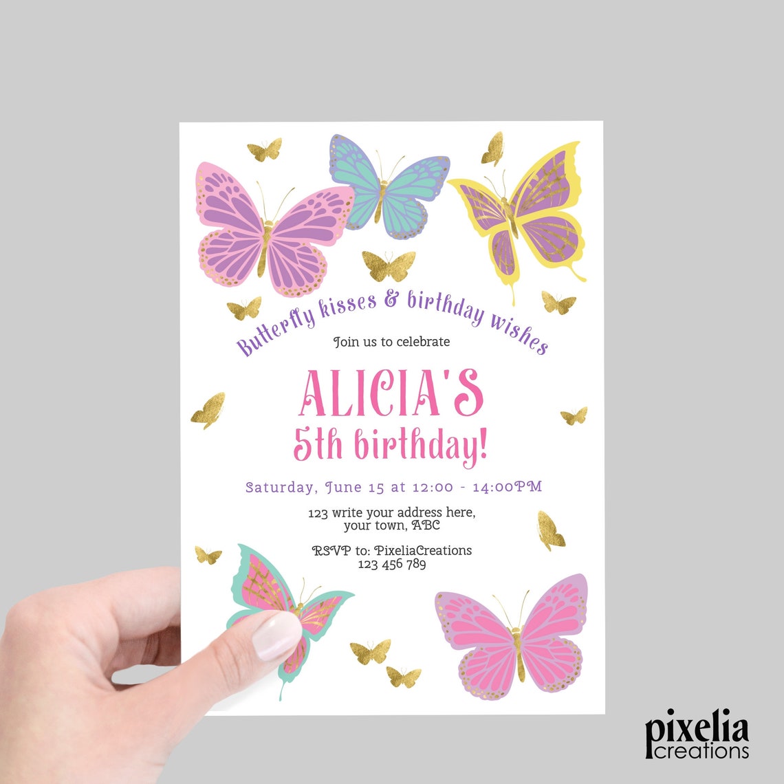 Butterfly Kisses and Birthday Wishes First Birthday Etsy