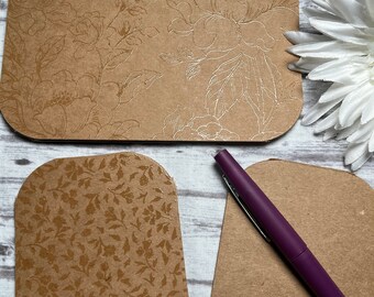 Journal Cards 4x6 or 3x4, Set of 10 Journal Cards, Scrapbooking, Journaling