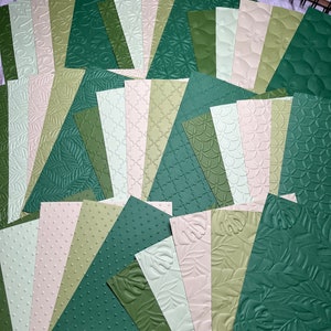 Embossed Paper, Embossed Cardstock, Junk Journal Paper, 40 Count Embossed Paper