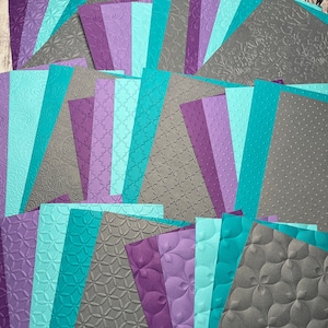 Embossed Paper, Embossed Cardstock, Junk Journal Paper, 40 Count Embossed Paper