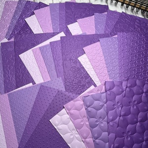 Embossed Paper, Embossed Cardstock, Junk Journal Paper, 40 Count Embossed Paper