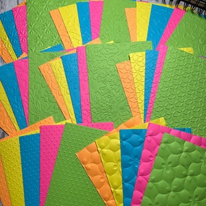 Embossed Paper, Embossed Cardstock, Junk Journal Paper, 40 Count Embossed Paper