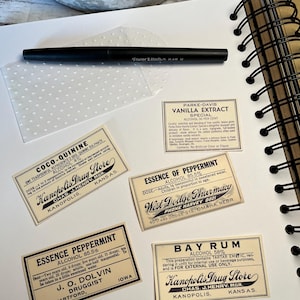 Vintage Apothecary Labels