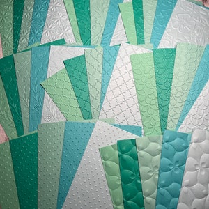Embossed Paper, Embossed Cardstock, Junk Journal Paper, 40 Count Embossed Paper