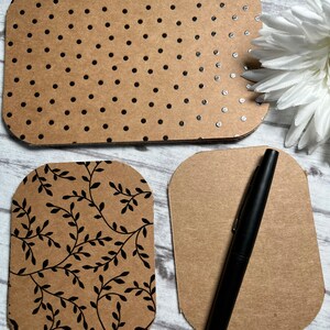 Journal Cards 4x6 or 3x4, Set of 10 Journal Cards, Scrapbooking, Journaling