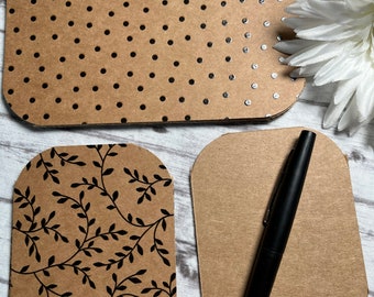 Journal Cards 4x6 or 3x4, Set of 10 Journal Cards, Scrapbooking, Journaling