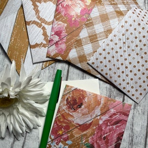 Tan Mini Envelopes, Note Cards, Set of 6 Envelopes, Journal Envelopes