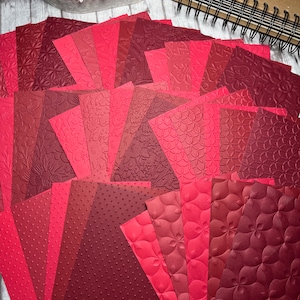 Embossed Paper, Embossed Cardstock, Junk Journal Paper, 40 Count Embossed Paper