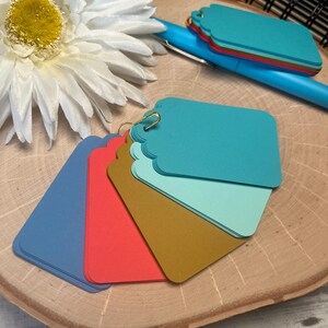 Tags, Journal Tags, Set of 25 Tags, Planner Tags, Scrapbook Tags