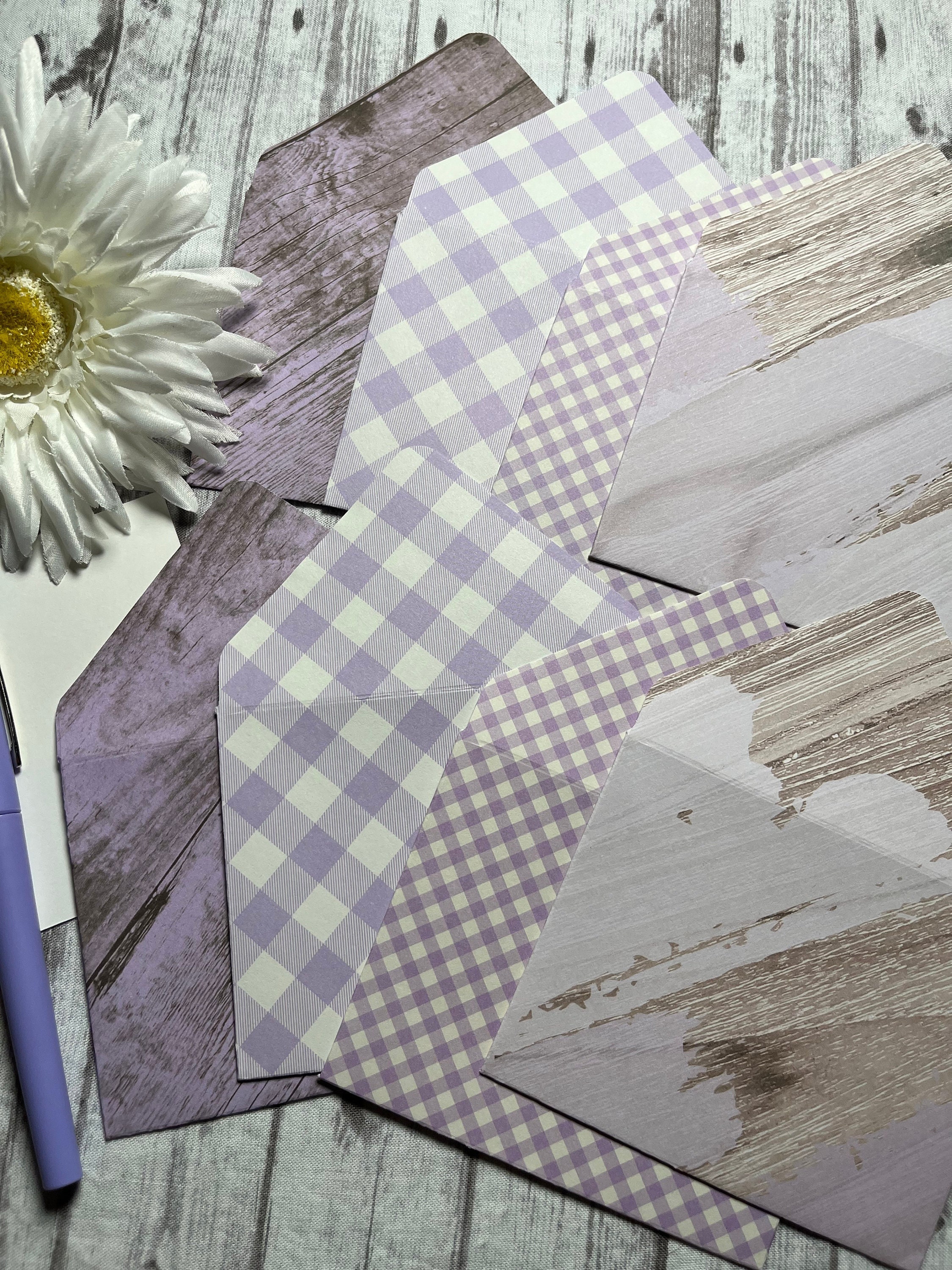 Mini Envelopes, 3x4 Note Cards, Set of 8 Envelopes, Journal Envelopes ...