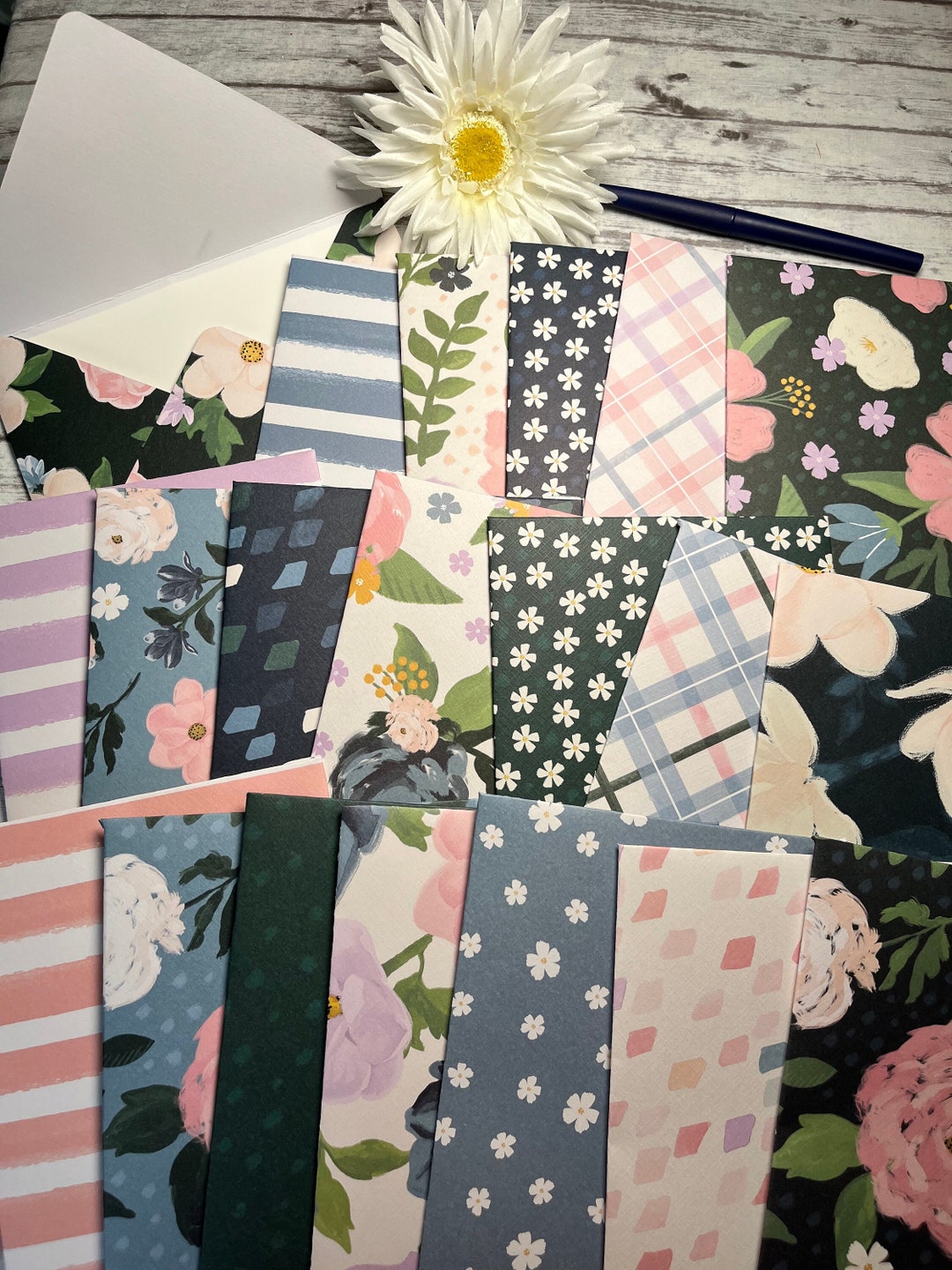 Floral Envelopes, Note Cards, Set of 20 Envelopes, Journal Envelopes - Etsy