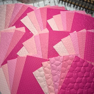 Embossed Paper, Embossed Cardstock, Junk Journal Paper, 40 Count Embossed Paper