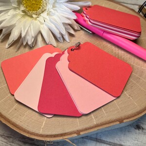 Tags, Journal Tags, Set of 25 Tags, Planner Tags, Scrapbook Tags