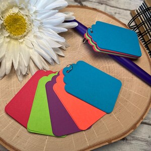 Tags, Journal Tags, Set of 25 Tags, Planner Tags, Scrapbook Tags
