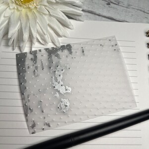 Embossed Vellum, Junk Journal Paper, 6 Count Embossed Paper