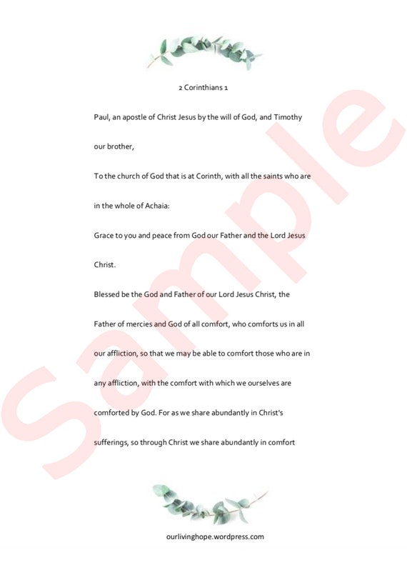 2 Corinthians Inductive Bible Study Download Etsy