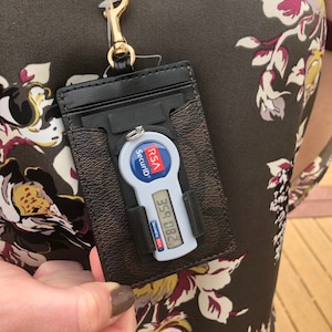 Custom 3D Printed RSA ID Token Holder for Leather ID Pouch