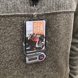 3D Printed RSA ID Token Holder with Brady Triple Badge Holder