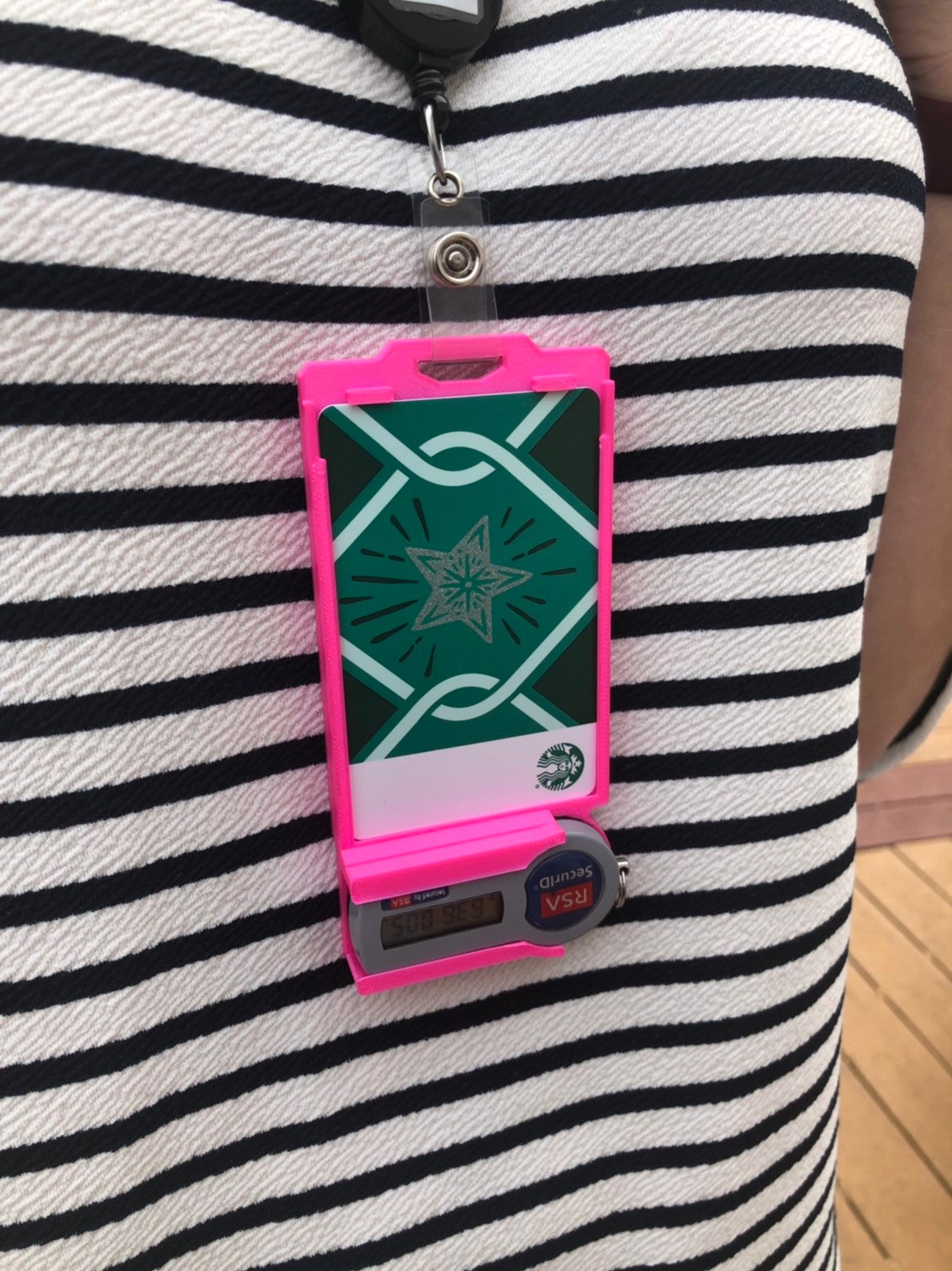 RSA ID Token & Dual Badge Holder Etsy