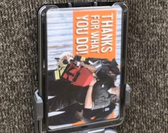 3D Printed Triple ID Badge Holder with RSA Token - Office Gift