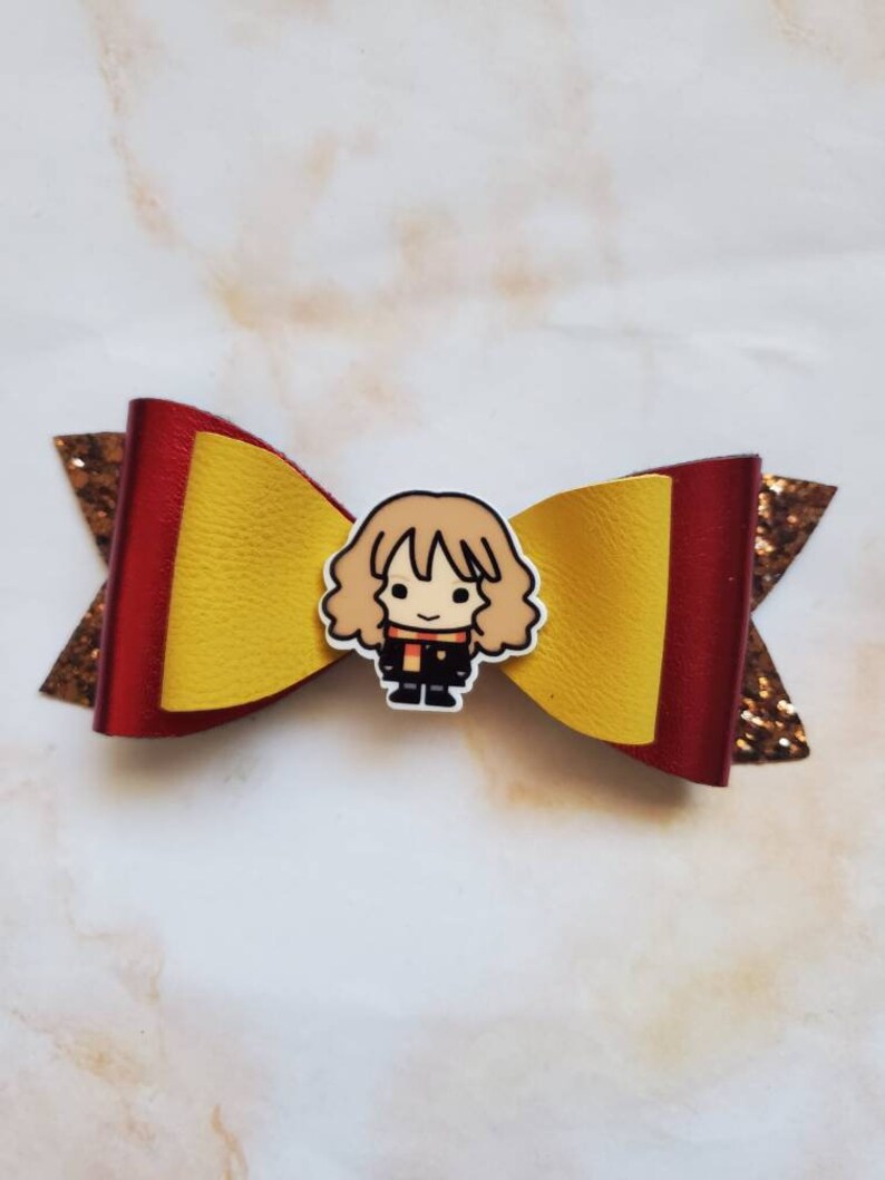 Harry Potter inspired bow harry potter characters faux leather bow