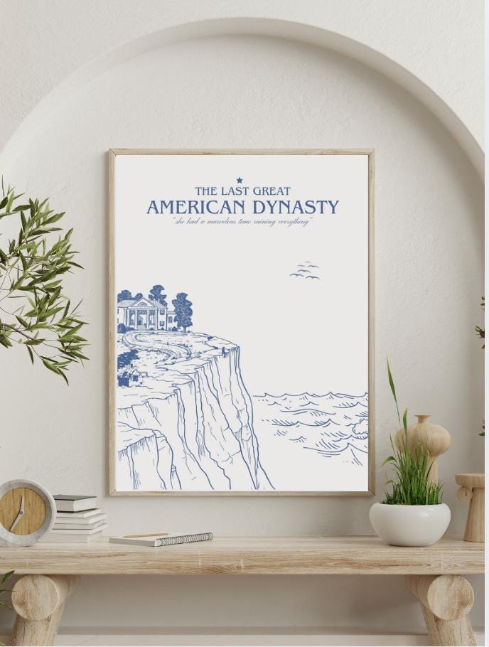 Taylor Swift - The Last Great American Dynasty Digital East Coast Inspired Poster Print (18"x24")