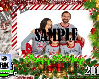 Plantilla Photobooth, tema de Navidad, Descarga instantánea,