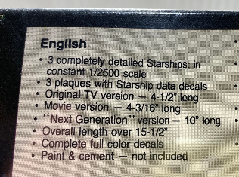 Star Trek collectible NOS AMT Enterprise Ertl Three Enterprise Ships Vintage 1988 U.S.S Model Kit